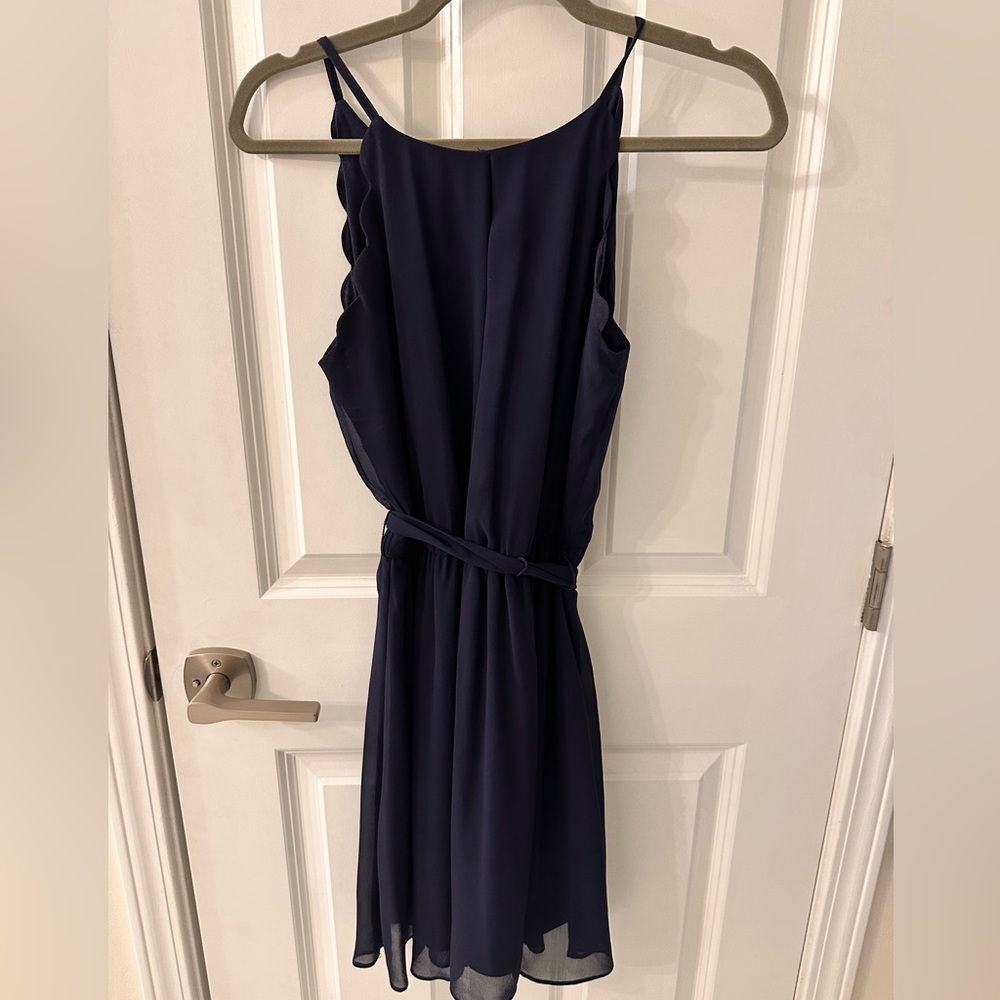 Elegant Navy Blue Women's Dress